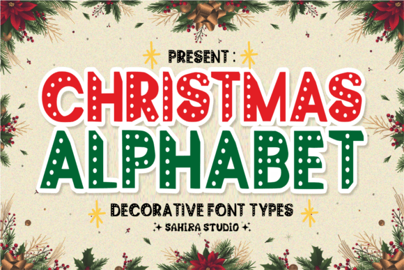 Christmas Alphabet Font - Featured Image