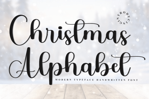 Christmas Alphabet Font - Featured Image