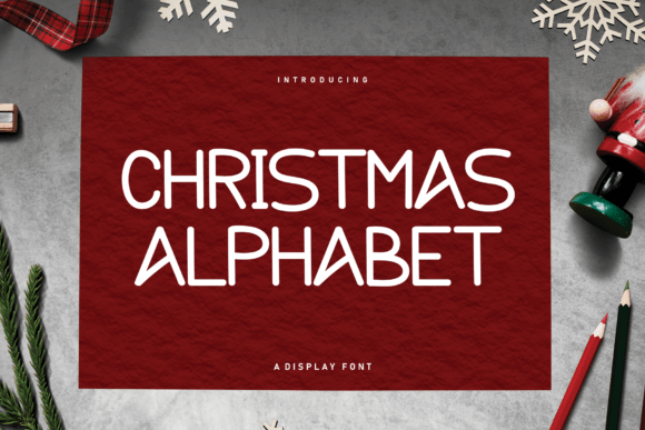 Christmas Alphabet Font - Featured Image