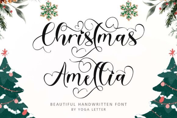 Christmas Amellia Font - Featured Image