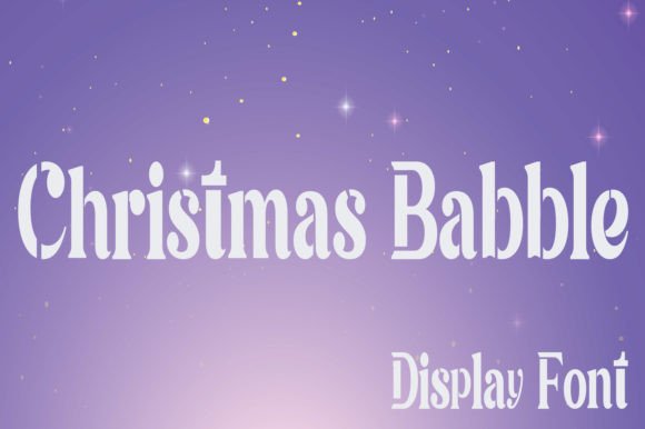 Christmas Babble Font - Featured Image