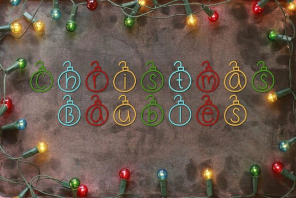 Christmas Baubles Font - Featured Image