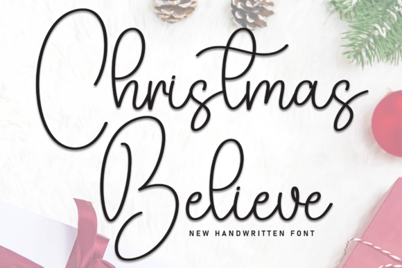 Christmas Believe Font - Featured Image