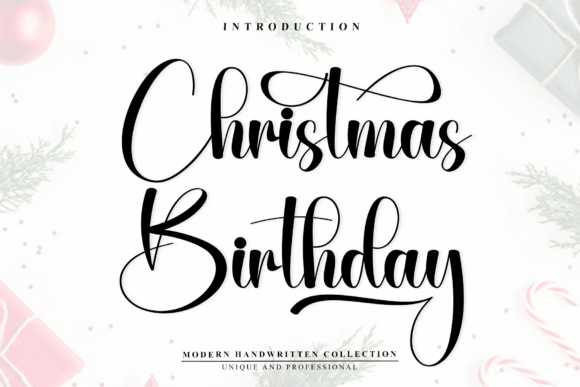 Christmas Birthday Font - Featured Image