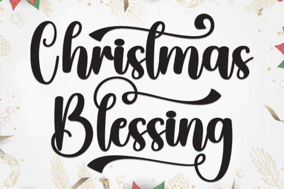 Christmas Blessing Font - Featured Image