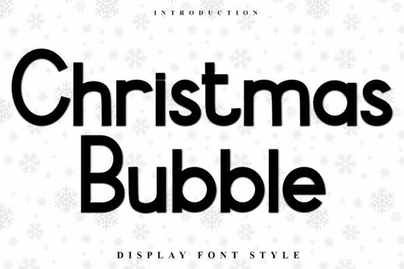 Christmas Bubble Font - Featured Image