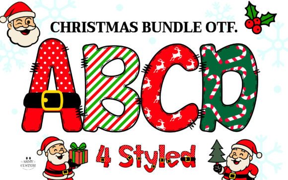 Christmas Bundle Font - Featured Image