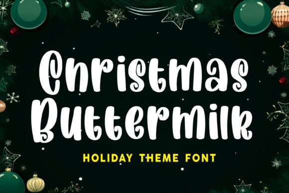 Christmas Buttermilk Font - Featured Image