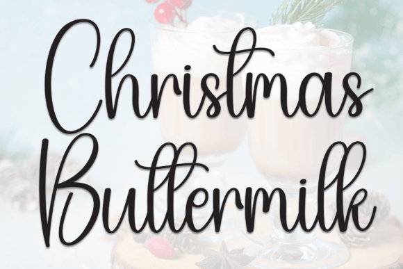 Christmas Buttermilk Font - Featured Image