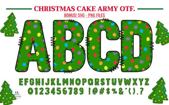 Christmas Cake Army Font - Featured Image