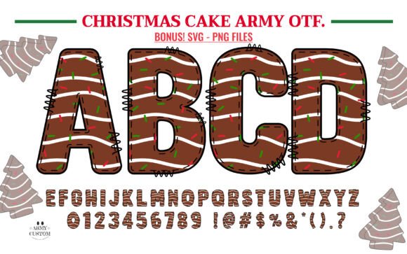 Christmas Cake Army Font - Featured Image