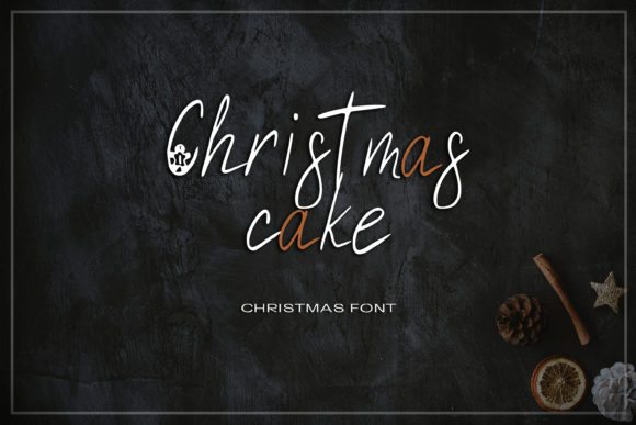 Christmas Cake Font - Featured Image