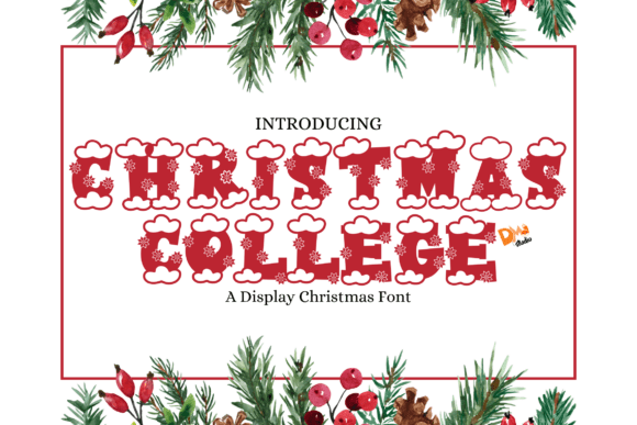 Christmas College Font - Featured Image