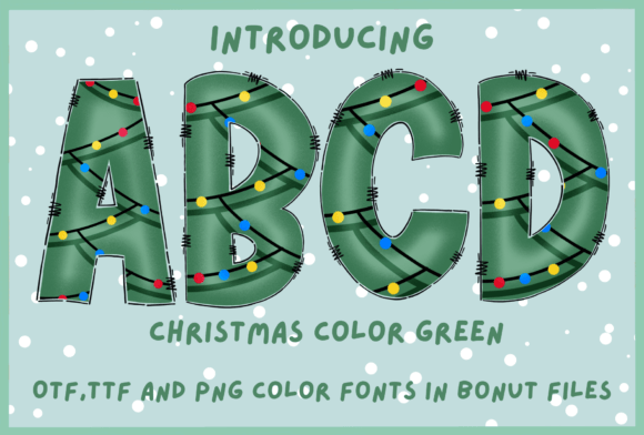 Christmas Color Green Font - Featured Image