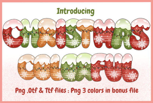 Christmas Colorful Font - Featured Image