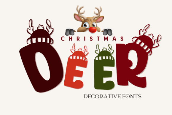 Christmas Deer Font - Featured Image