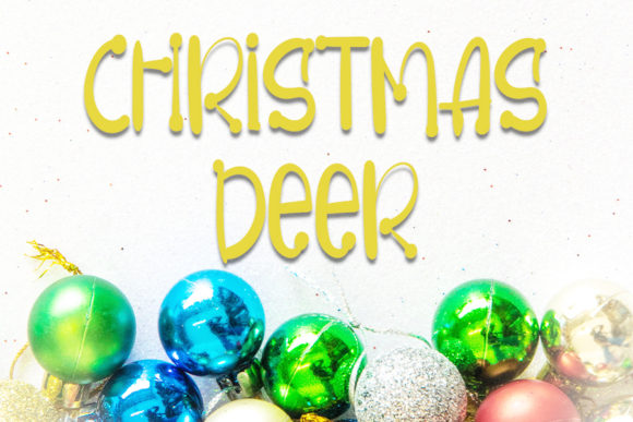 Christmas Deer Font - Featured Image