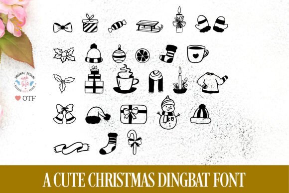 Christmas Dingbat Font - Featured Image