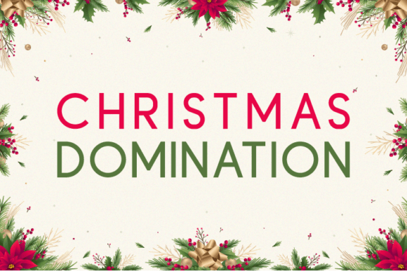Christmas Domination Font - Featured Image