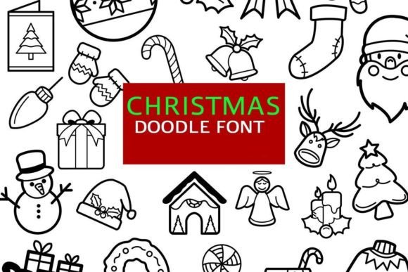 Christmas Doodle Font - Featured Image
