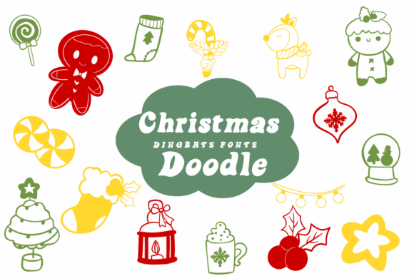 Christmas Doodle Font - Featured Image