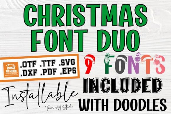 Christmas Duo Bundle Font - Featured Image