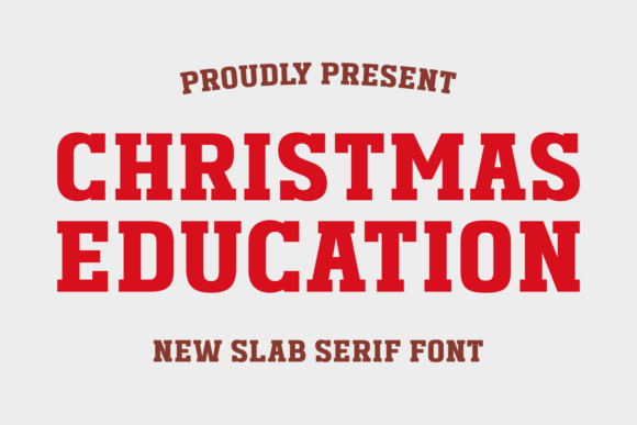 Christmas Education Font - Featured Image