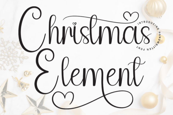 Christmas Element Font - Featured Image