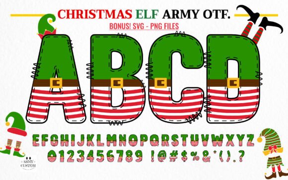 Christmas Elf Army Font - Featured Image