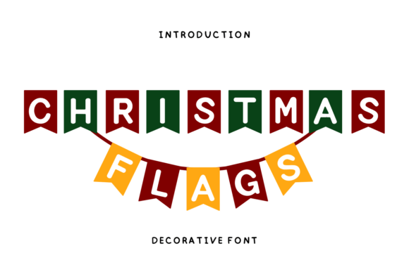 Christmas Flags Font - Featured Image