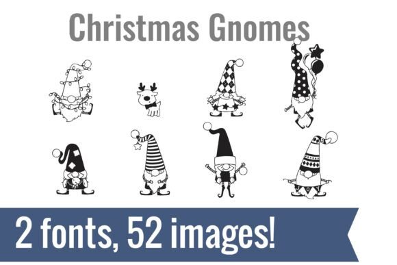 Christmas Gnomes Dingbats Font - Featured Image