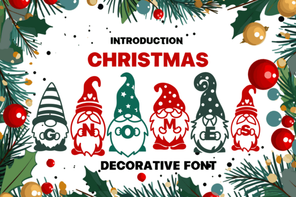 Christmas Gnomes Font - Featured Image