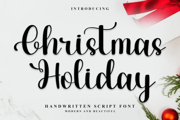 Christmas Holiday Font - Featured Image