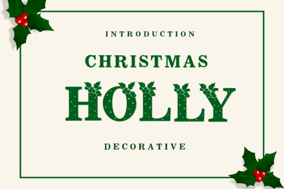 Christmas Holly Font - Featured Image