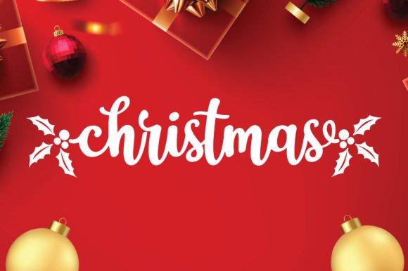 Christmas Holly Font - Featured Image