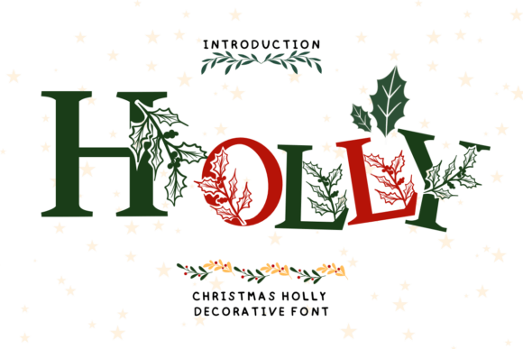Christmas Holly Font - Featured Image
