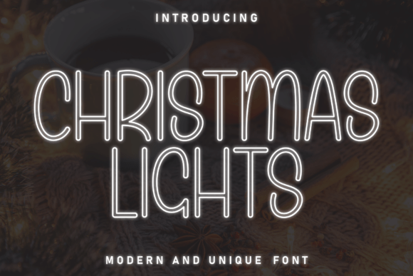 Christmas Lights Font - Featured Image