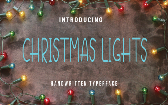 Christmas Lights Font - Featured Image