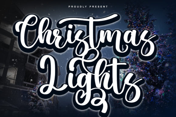Christmas Lights Font - Featured Image