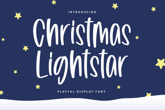 Christmas Lightstar Font - Featured Image