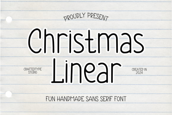 Christmas Linear Font - Featured Image
