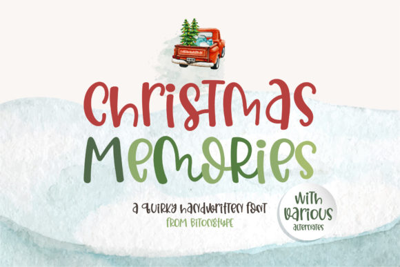 Christmas Memories Font - Featured Image