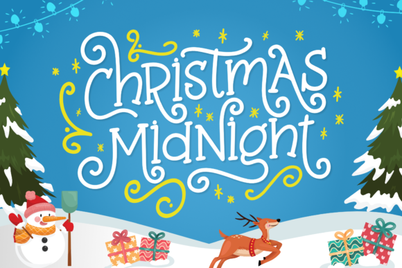 Christmas Midnight Font - Featured Image