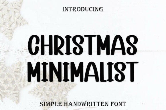 Christmas Minimalist Font - Featured Image
