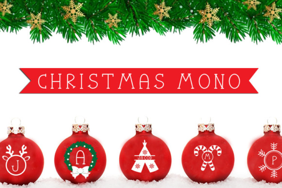 Christmas Mono Font - Featured Image
