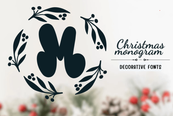 Christmas Monogram Font - Featured Image