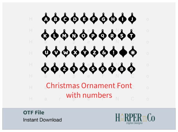 Christmas Ornament Font - Featured Image