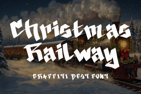 Christmas Railway Font - Featured Image