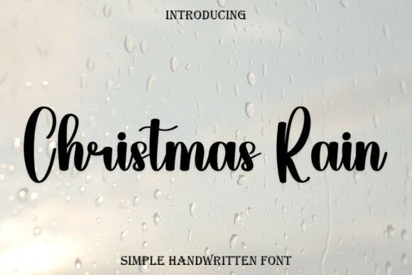 Christmas Rain Font - Featured Image