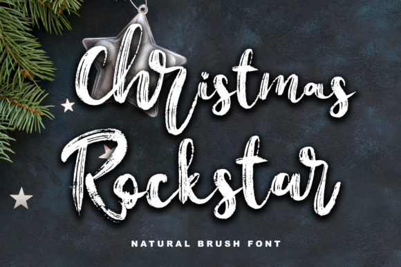 Christmas Rockstar Font - Featured Image